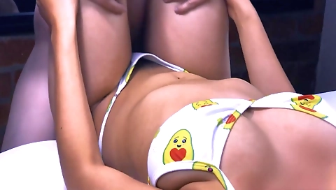 Hawt couple fuck hard in the kitchen