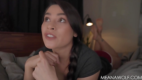 Ta window with a sexy girl