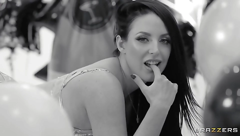 Sexy blond slut gets fucked by her boyfriend