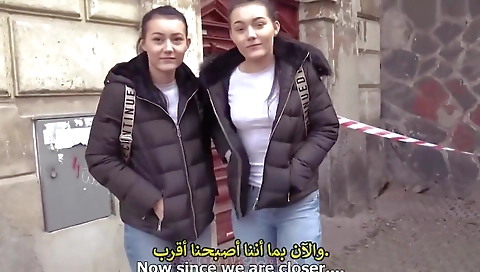 Slim blonde's sexy feet while for cock