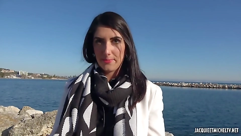 Blonde slut gets fucked by a huge cock