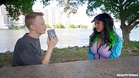 Sexy brunette hair with a hot body